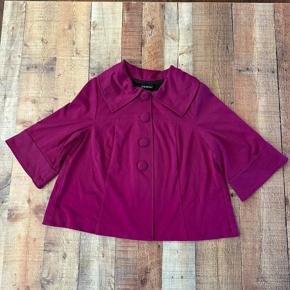 Lane Bryant Button down pea coat women's 16
